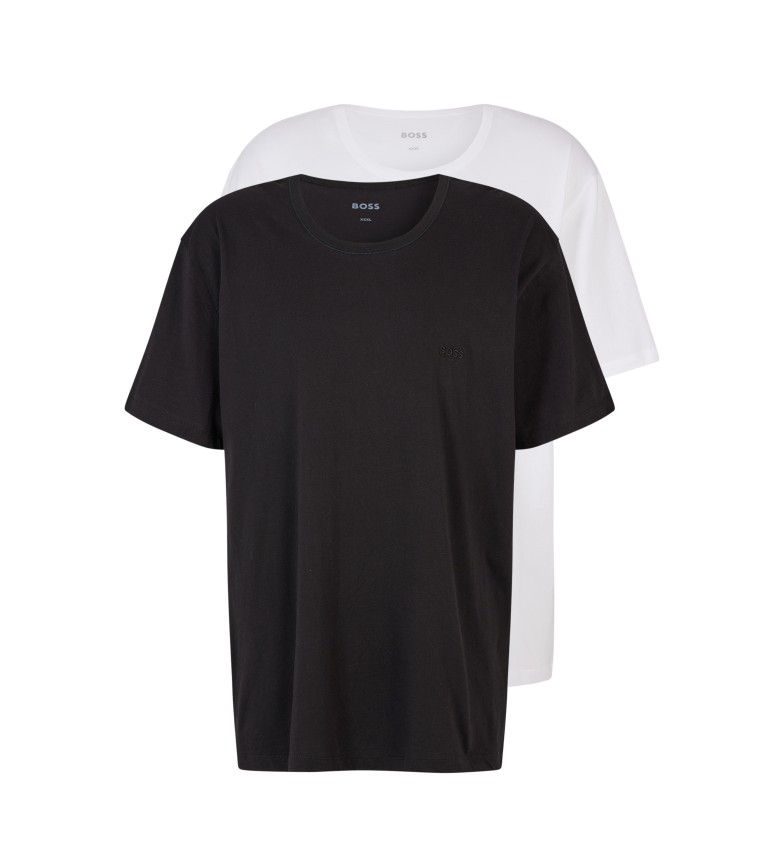 BOSS Pack 2 Camisetas Comfor blanco, negro