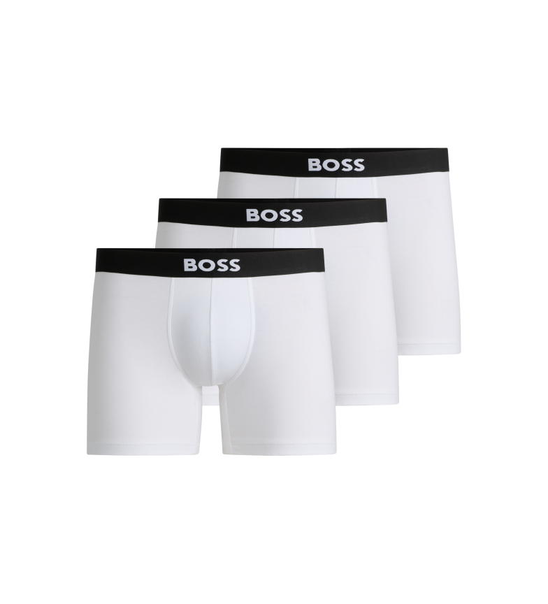 BOSS Pack 3 Bóxers One blanco