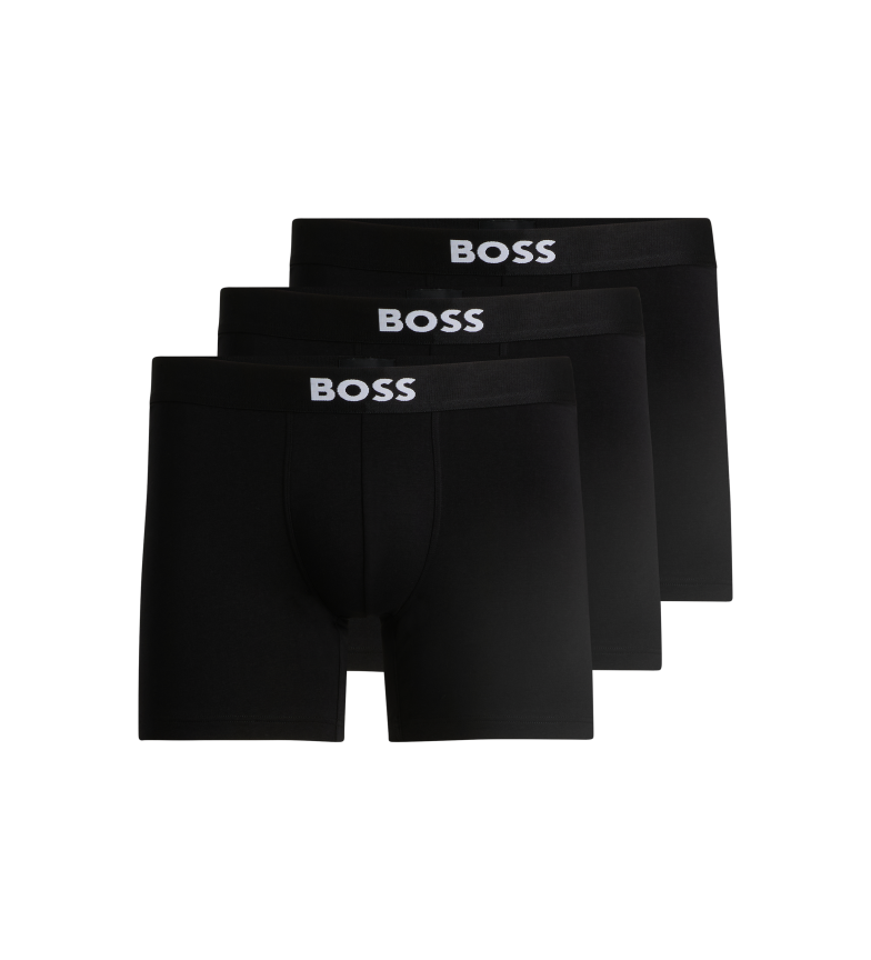 BOSS Pack 3 Bóxers One negro