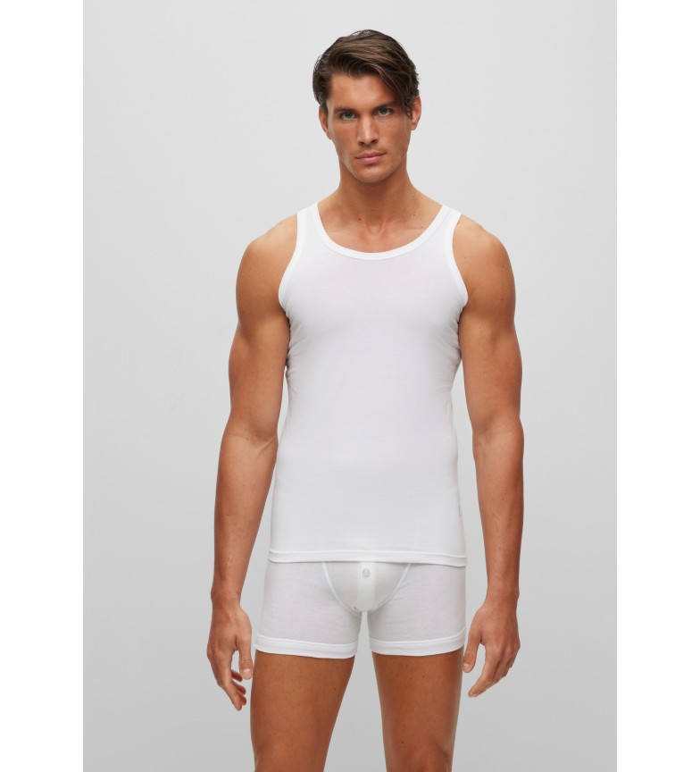 BOSS Sets de 2 Camisetas sin mangas blanco