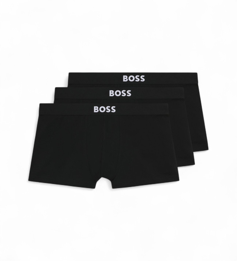 BOSS Pack de 3 bóxers One negro