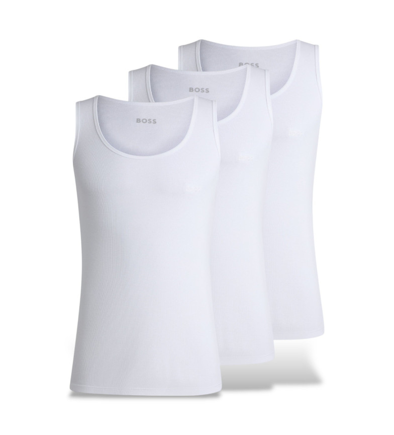BOSS Pack de 3 camisetas Classic blanco