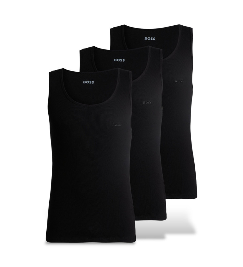 BOSS Pack de 3 camisetas Classic negro