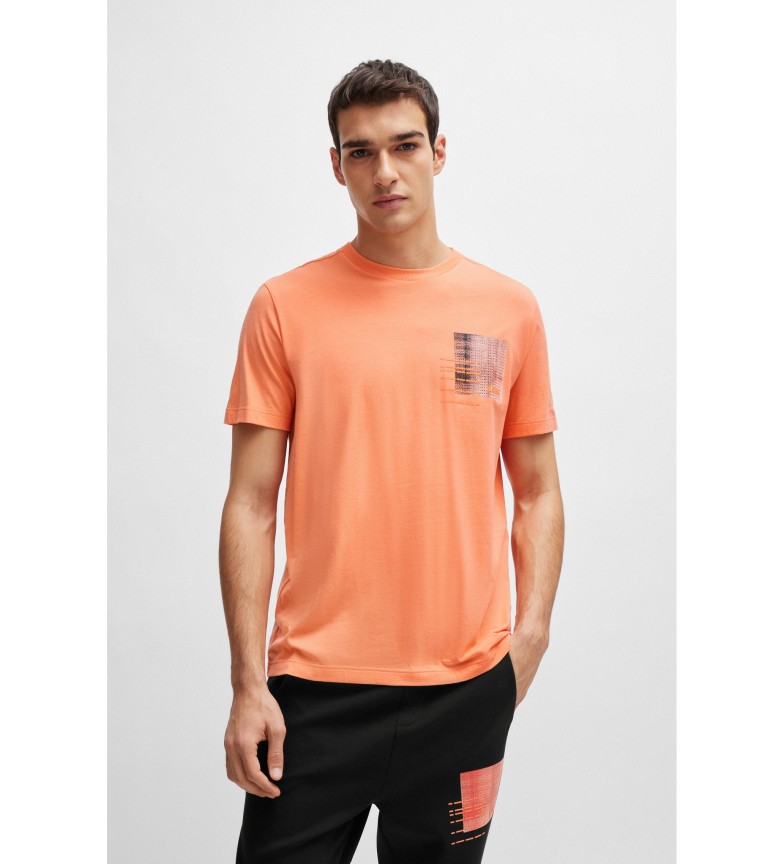 BOSS Camiseta Temporada naranja