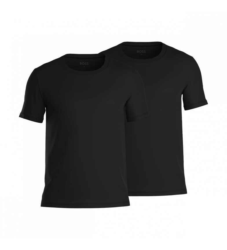 BOSS Set de 2 camisetas Comfort negro