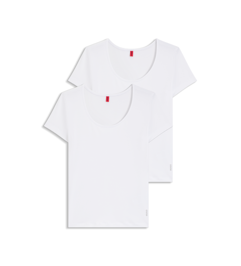 HUGO Set 2 Camisetas Twin blanco