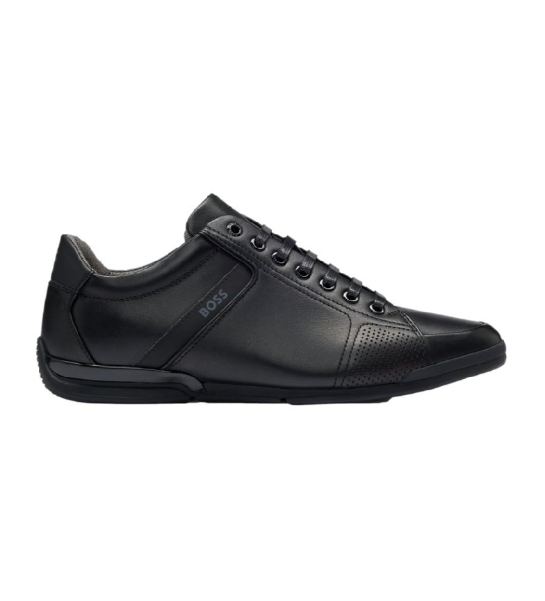 BOSS Zapatillas de piel Saturn negro