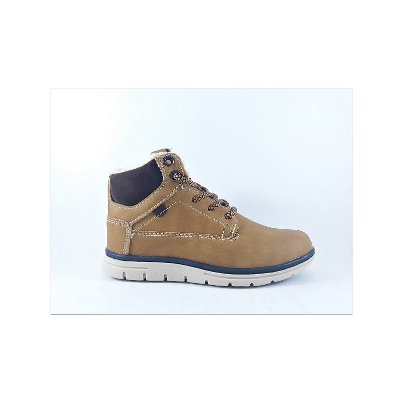 BOTA CORDONES TEENS. CUELLO "BORREGUITO"