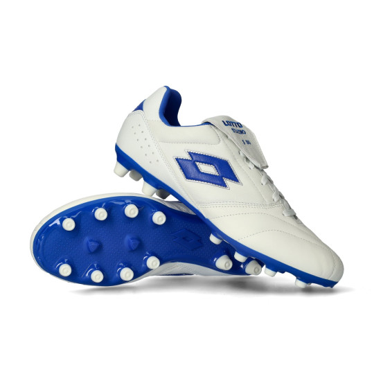 Bota de fútbol Lotto Stadio 200 III FG 50YEARS White-Blue