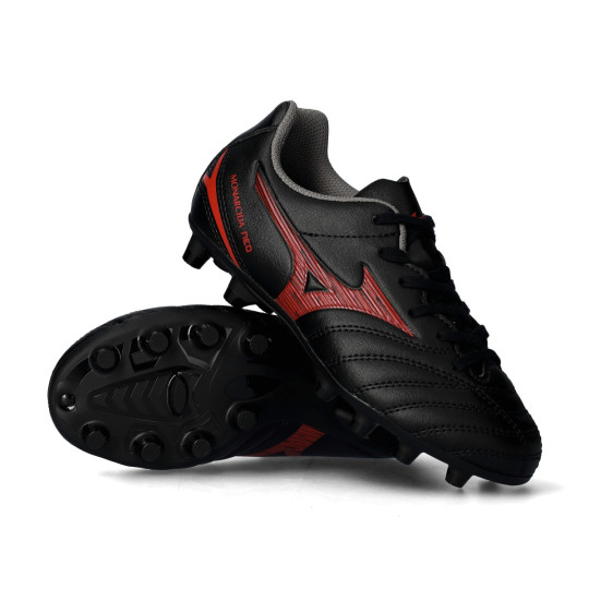 Bota de fútbol Mizuno Monarcida Neo III Select FG Niño Black-Red