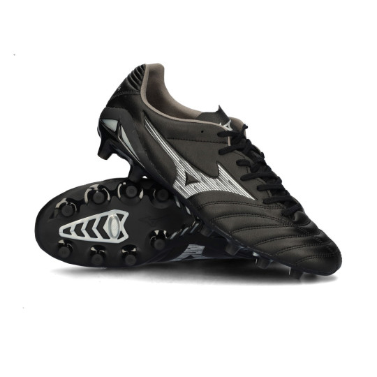 Bota de fútbol Mizuno Monarcida Neo III Pro FG Black-Galaxy Silver-Dark Shadow