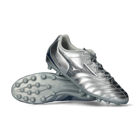 Bota de fútbol Mizuno Monarcida Neo III Select AG Galaxy Silver