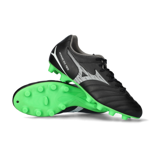Bota de fútbol Mizuno Monarcida Neo III Select FG Black-Neon Green