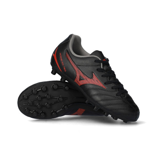 Bota de fútbol Mizuno Monarcida Neo III Select Niño AG Black-Red