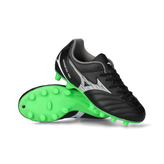 Bota de fútbol Mizuno Monarcida Neo III Select Niño Black-Neon Green