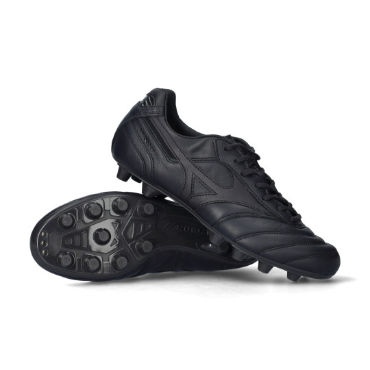 Bota de fútbol Mizuno Morelia II Japan FG Obsidian-Obsidian-Obsidian