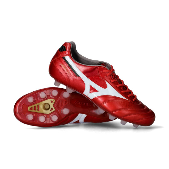 Bota de fútbol Mizuno Morelia II Japan FG Red-White-Black