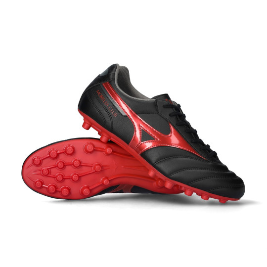 Bota de fútbol Mizuno Morelia II Club AG Black-Red-Black