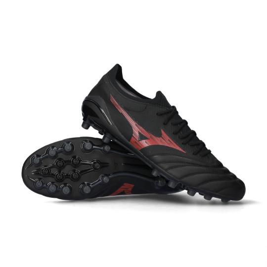 Bota de fútbol Mizuno Morelia Neo IV Beta Elite AG Black-ReBlack