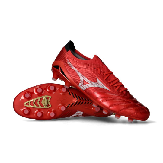 Bota de fútbol Mizuno Morelia Neo IV Beta Made In Japan FG Red-White-Black