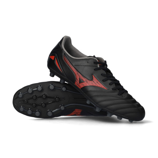 Bota de fútbol Mizuno Morelia Neo IV Pro AG Black-ReBlack