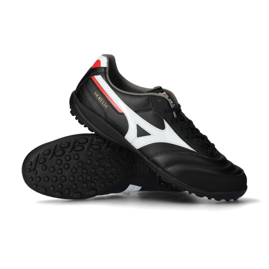 Bota de fútbol Mizuno Morelia Sala Pro Turf Black-White-Chinese Red