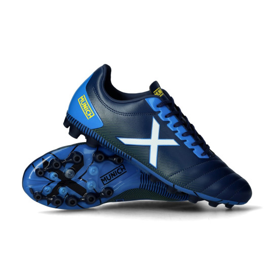 Bota de fútbol Munich Arenga AG Azul