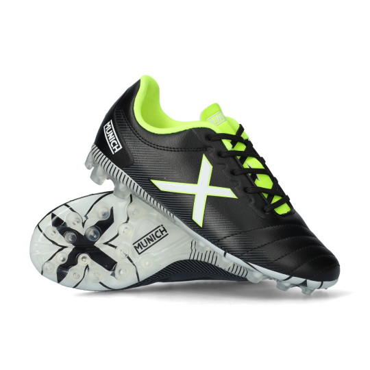 Bota de fútbol Munich Arenga AG Niño Negro