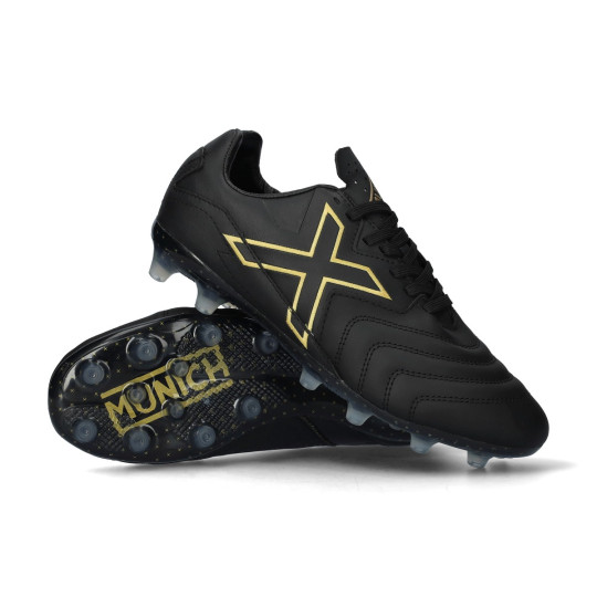 Bota de fútbol Munich Maracana AG Negro