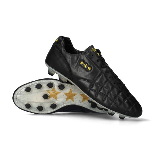 Bota de fútbol Pantofola d´Oro  Del Duca FG/AG Vitello Black