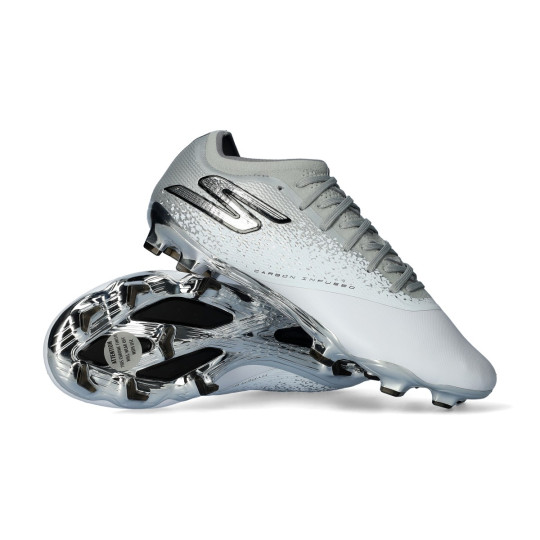 Bota de fútbol Skechers Razor 1.5 Elite FG White Silver
