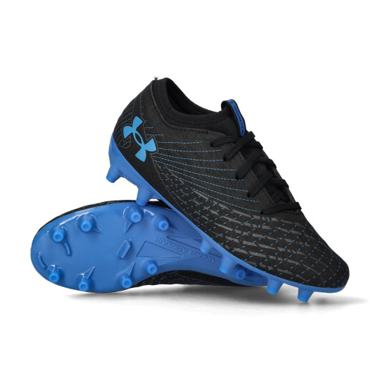 Bota de fútbol Under Armour Magnetico Select 5 FG Niño Black