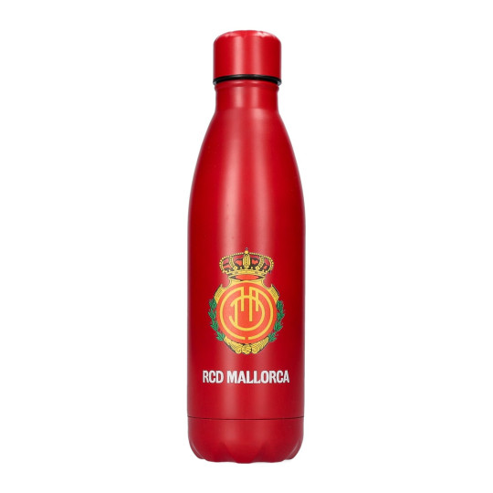 Botella Mallorca RCD Mallorca Metálica Escudo Rojo