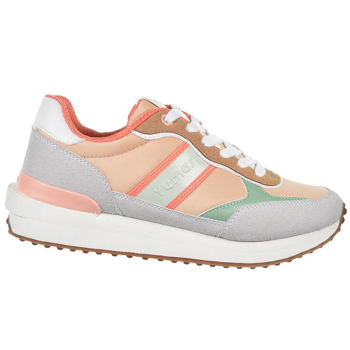 Bruny Yumas Sneaker Acolchado Transpirable Serraje Mujer