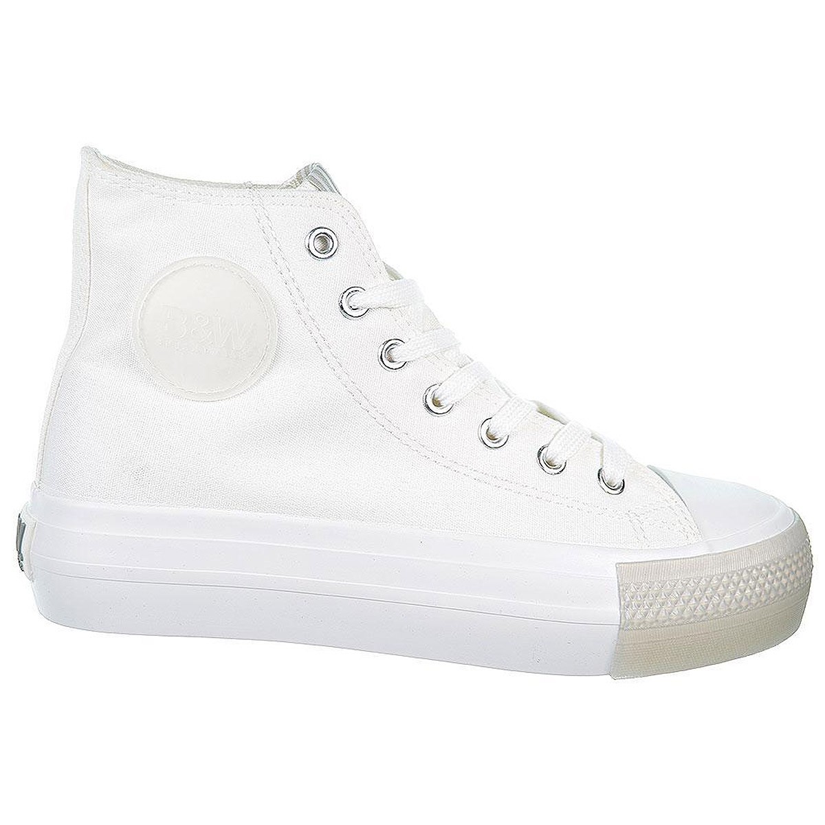 552746 B&W Zapatilla Bota Lona Antideslizante Mujer