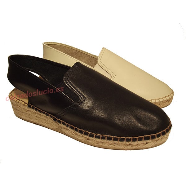 Zapatillas de piel y cáñamo Ramoncinas