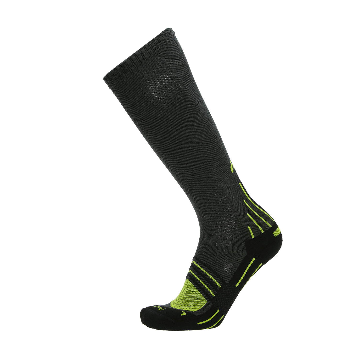 Mico Trek Medium Weight Compression Calcetines Antracite/Giallo Fluo