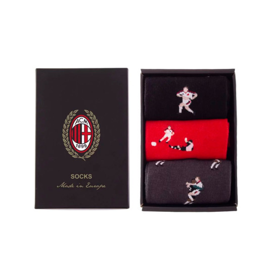 Calcetines COPA AC Milan 2003 Rigore (3 Pares) Black