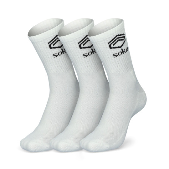 Calcetines Soka Deportivo (Pack De 3) White