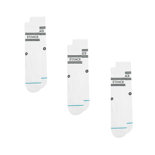 Calcetines Stance Basic Crew (3 Pares) White