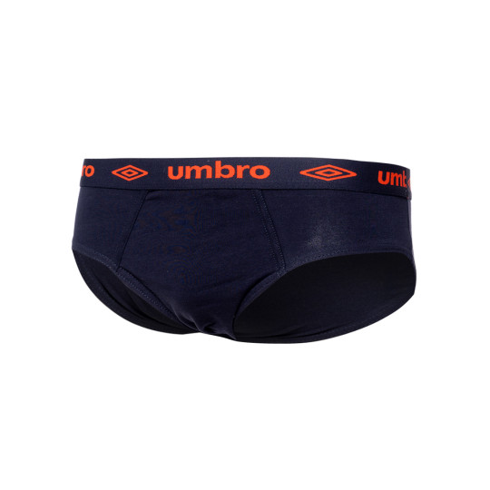 Calzoncillo Umbro Slip Cotton Navy - Dark Orange