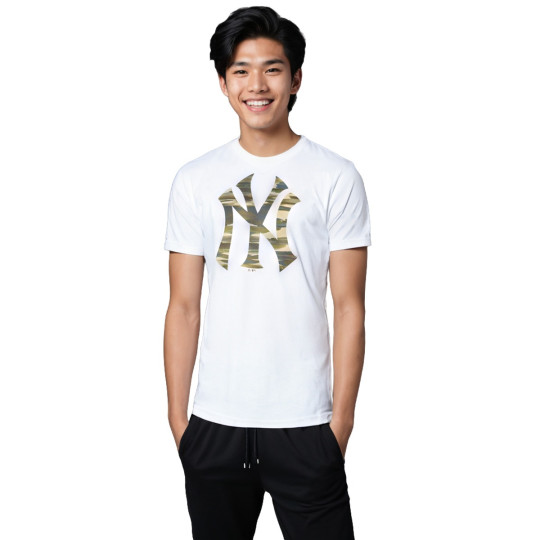 Camiseta 47 Brand MLB New York Yankees White Wash