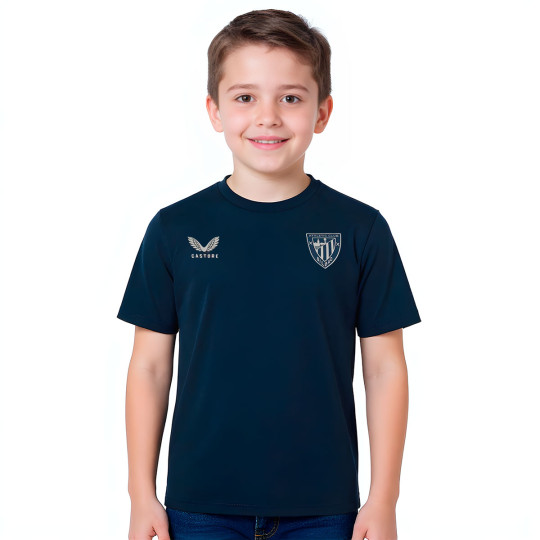Camiseta Castore Athletic Club Bilbao Fanswear 2025-2026 Niño Black Iris