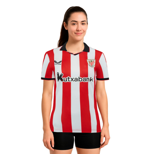 Camiseta Castore Athletic Club Bilbao Primera Equipación 2025-2026 Mujer Racing Red-Brilliant White
