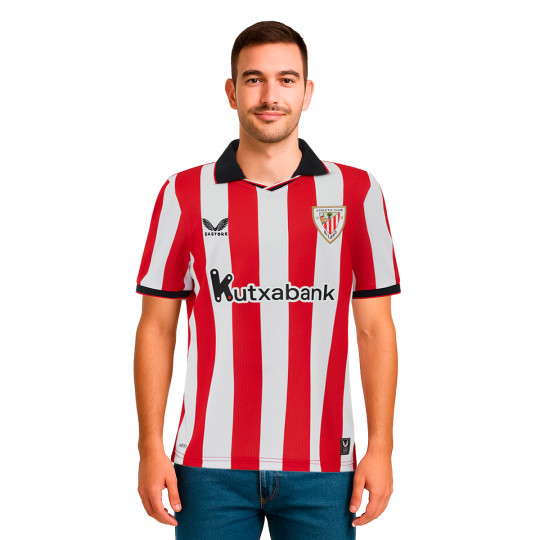 Camiseta Castore Athletic Club Bilbao Primera Equipación 2025-2026 Racing Red-Brilliant White
