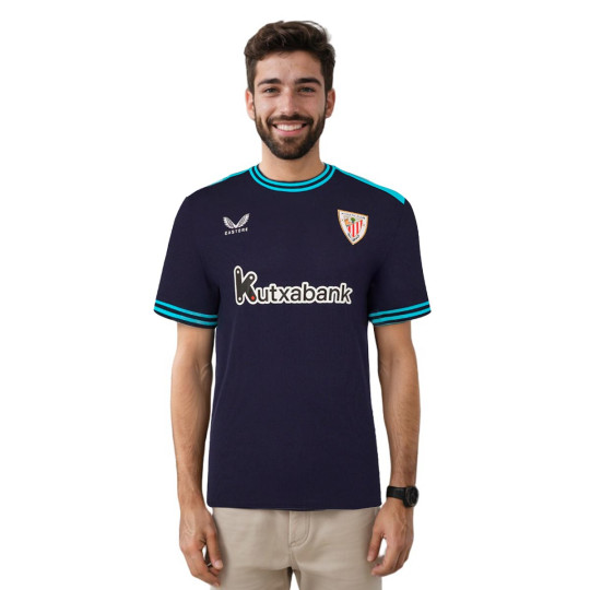Camiseta Castore Athletic Club Bilbao Segunda Equipación 2025-2026 Baritone Blue-Blue Danube