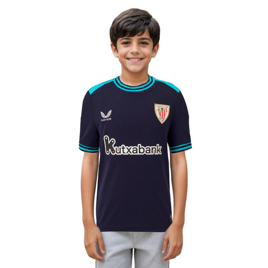 Camiseta Castore Athletic Club Bilbao Segunda Equipación 2025-2026 Niño Baritone Blue-Blue Danube