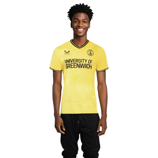 Camiseta Castore Charlton Segunda Equipación 2024-2025 Lemon Verbena-Caviar
