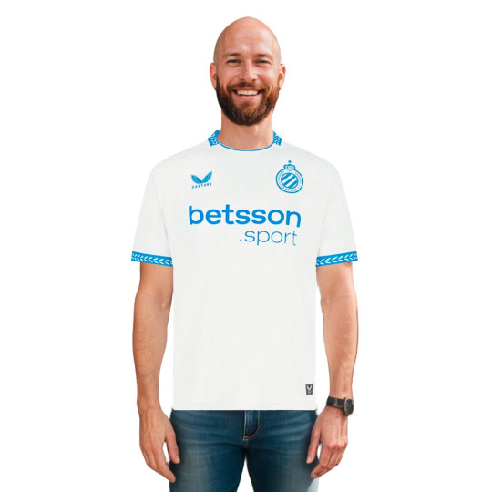 Camiseta Castore Club Brujas Segunda Equipación 2025-2026 Nimbus Cloud-French Blue