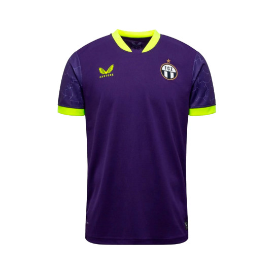 Camiseta Castore FC Zurich Segunda Equipación 2025-2026 Purple-Yellow